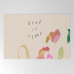 "Give It Time" Welcome Mat