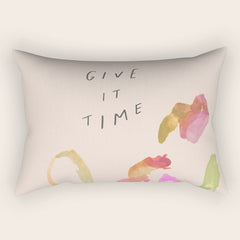 "Give It Time" Rectangular Pillow