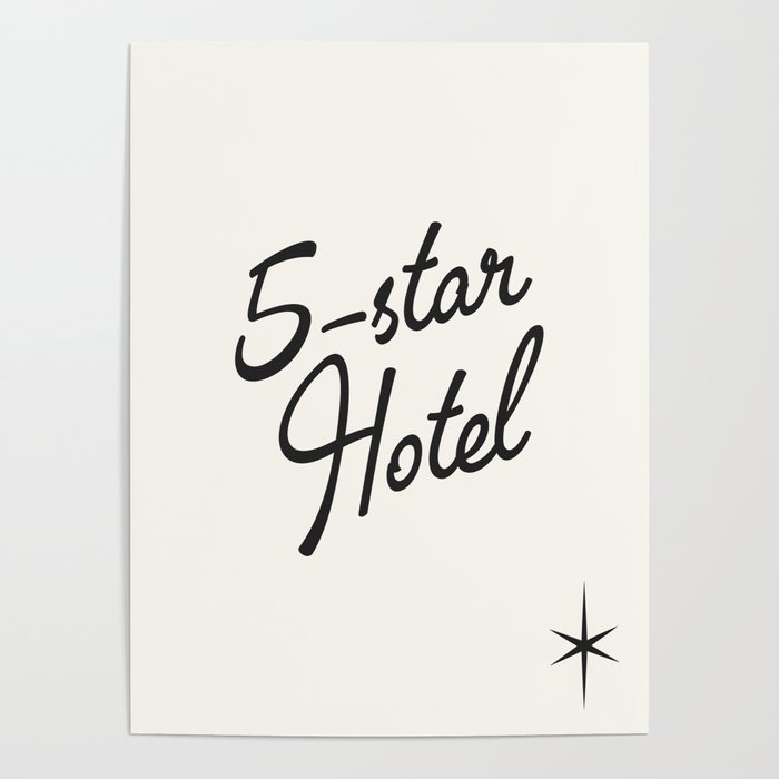 5-star hotel Poster