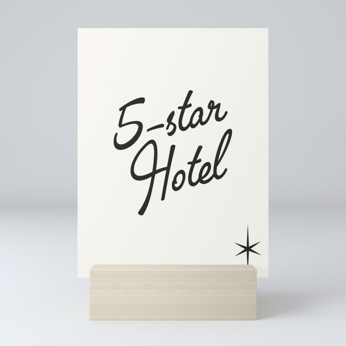 5-star hotel Mini Art Print