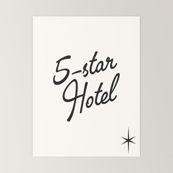 5-star hotel Mini Art Print