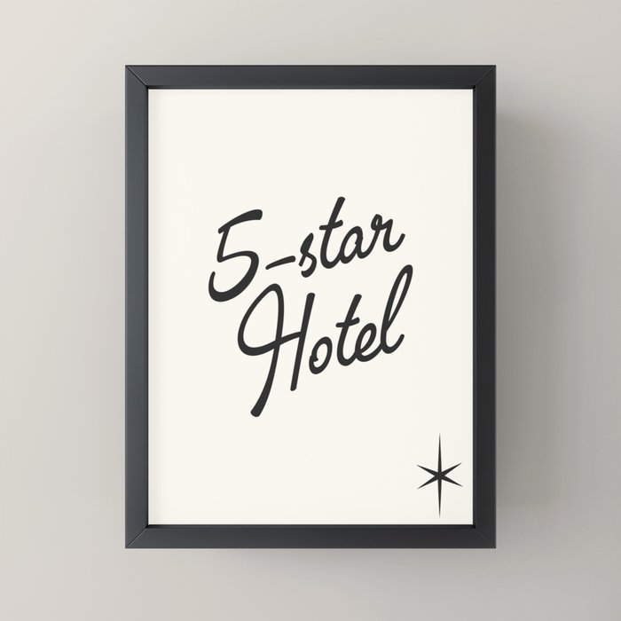 5-star hotel Mini Art Print