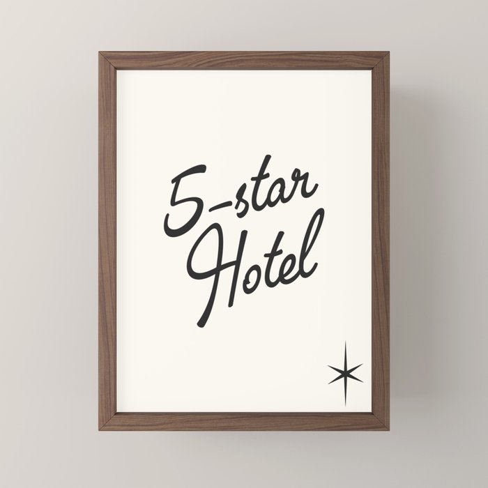 5-star hotel Mini Art Print
