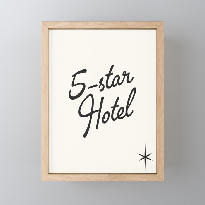 5-star hotel Mini Art Print