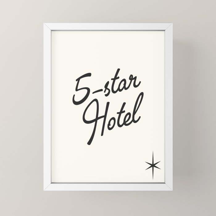 5-star hotel Mini Art Print