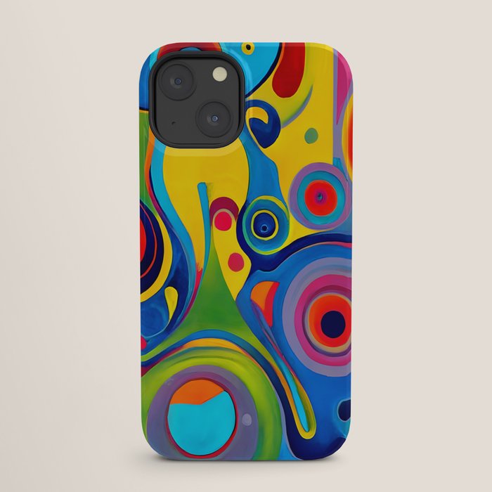 1960s Funky Psychedelic Abstract iPhone Case