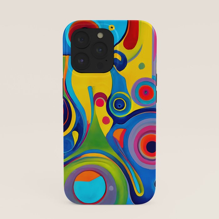 1960s Funky Psychedelic Abstract iPhone Case