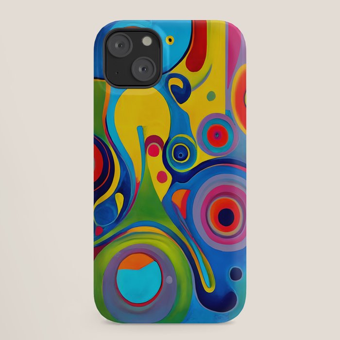 1960s Funky Psychedelic Abstract iPhone Case