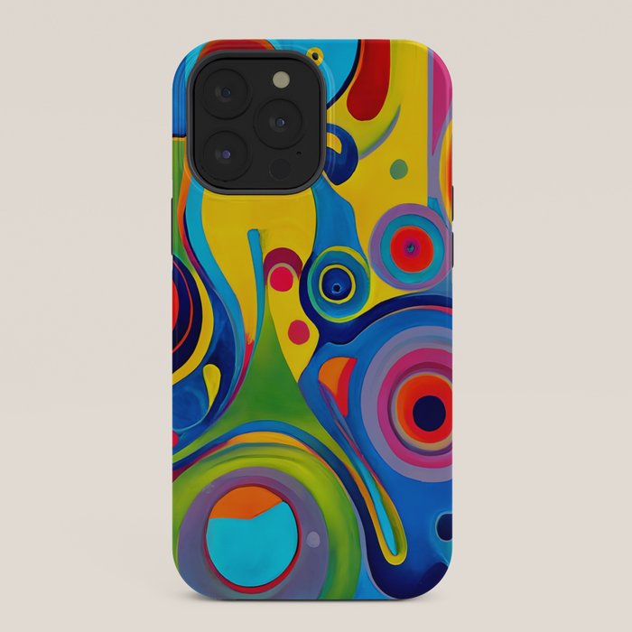 1960s Funky Psychedelic Abstract iPhone Case