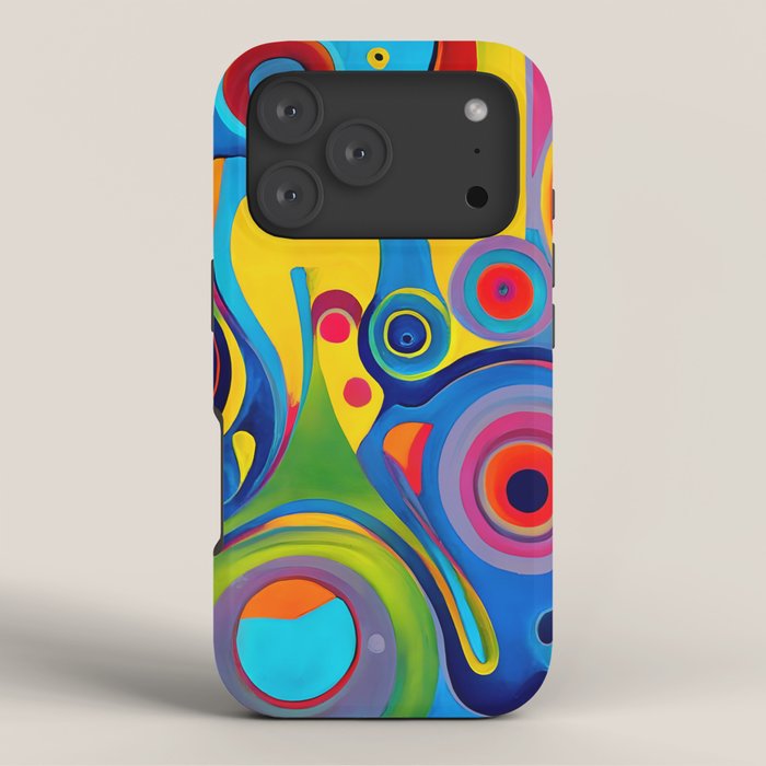 1960s Funky Psychedelic Abstract iPhone Case
