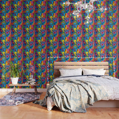 1960s Funky Psychedelic Abstract Wallpaper