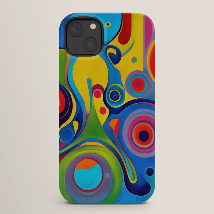 1960s Funky Psychedelic Abstract iPhone Case
