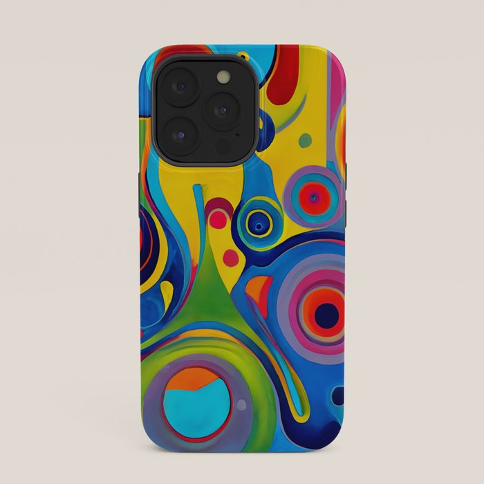1960s Funky Psychedelic Abstract iPhone Case