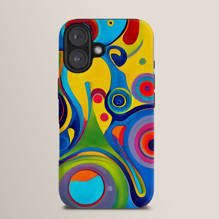 1960s Funky Psychedelic Abstract iPhone Case