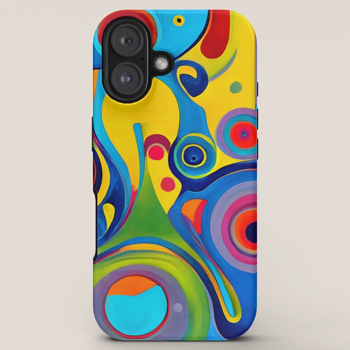 1960s Funky Psychedelic Abstract iPhone Case