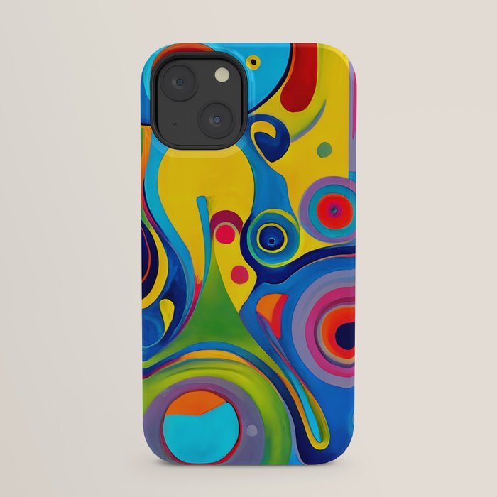 1960s Funky Psychedelic Abstract iPhone Case