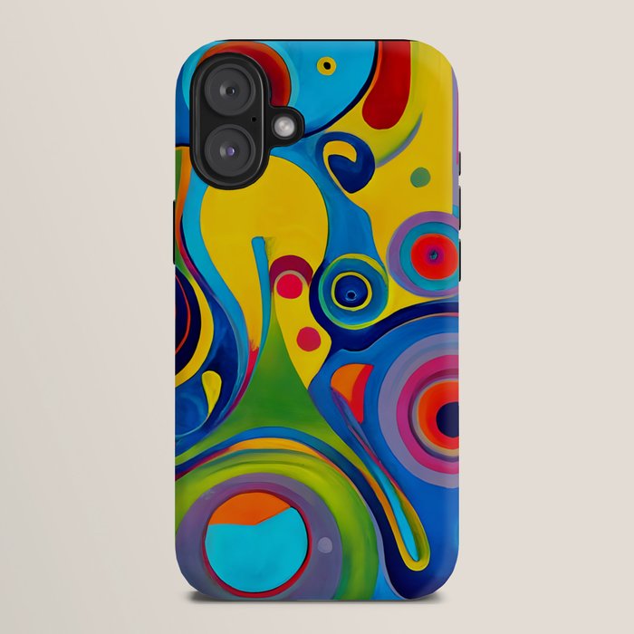 1960s Funky Psychedelic Abstract iPhone Case