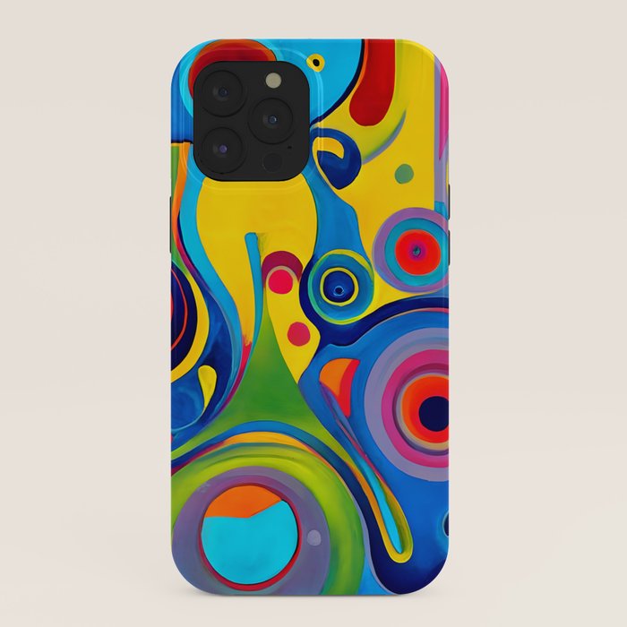 1960s Funky Psychedelic Abstract iPhone Case