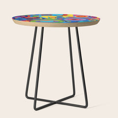 1960s Funky Psychedelic Abstract Side Table