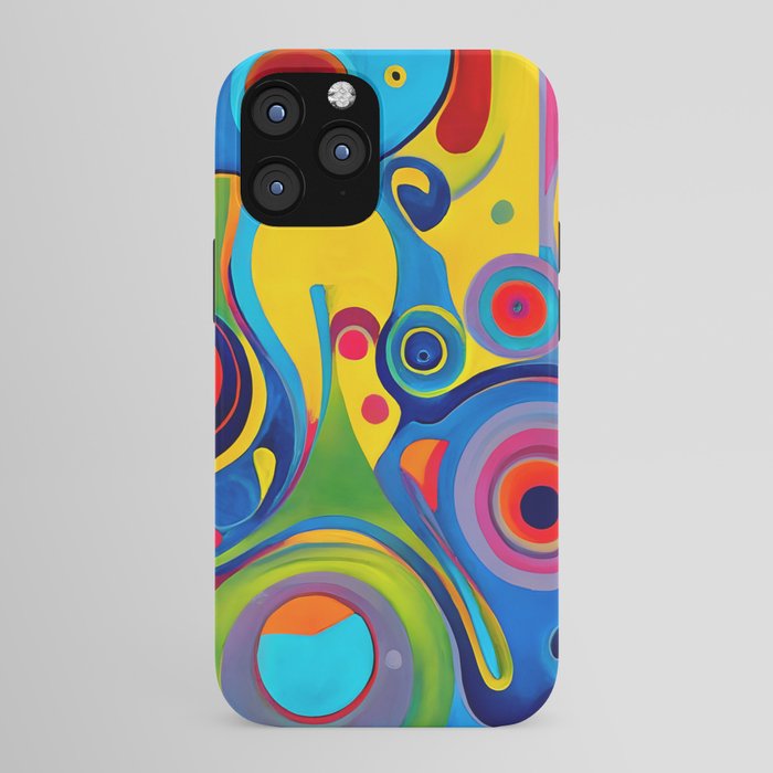 1960s Funky Psychedelic Abstract iPhone Case