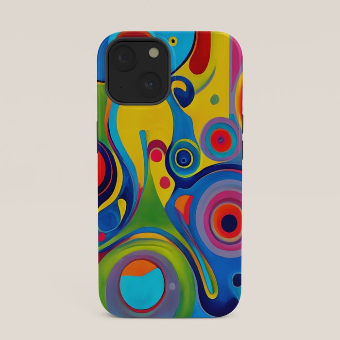 1960s Funky Psychedelic Abstract iPhone Case