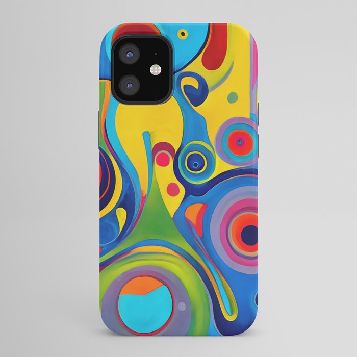 1960s Funky Psychedelic Abstract iPhone Case