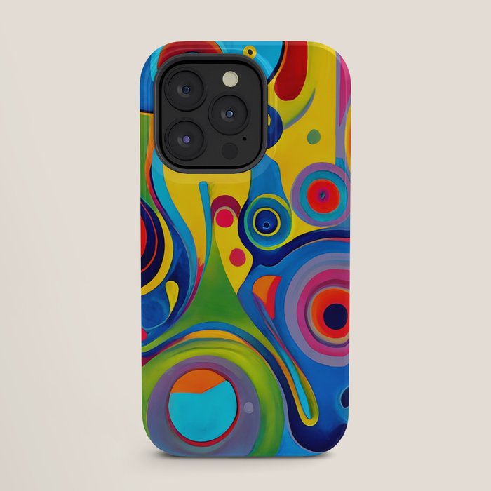 1960s Funky Psychedelic Abstract iPhone Case