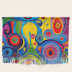 1960s Funky Psychedelic Abstract Wall Hanging
