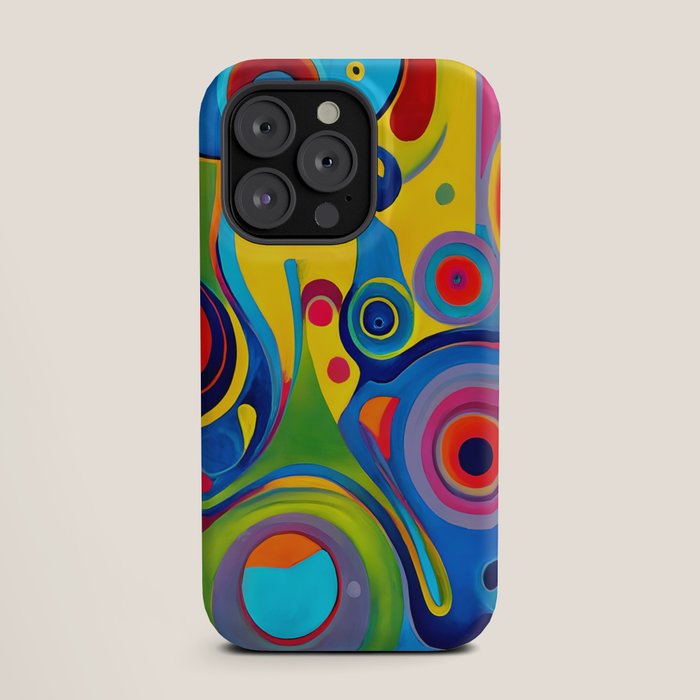 1960s Funky Psychedelic Abstract iPhone Case