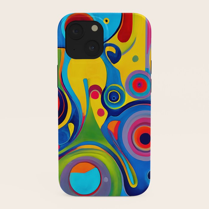1960s Funky Psychedelic Abstract iPhone Case