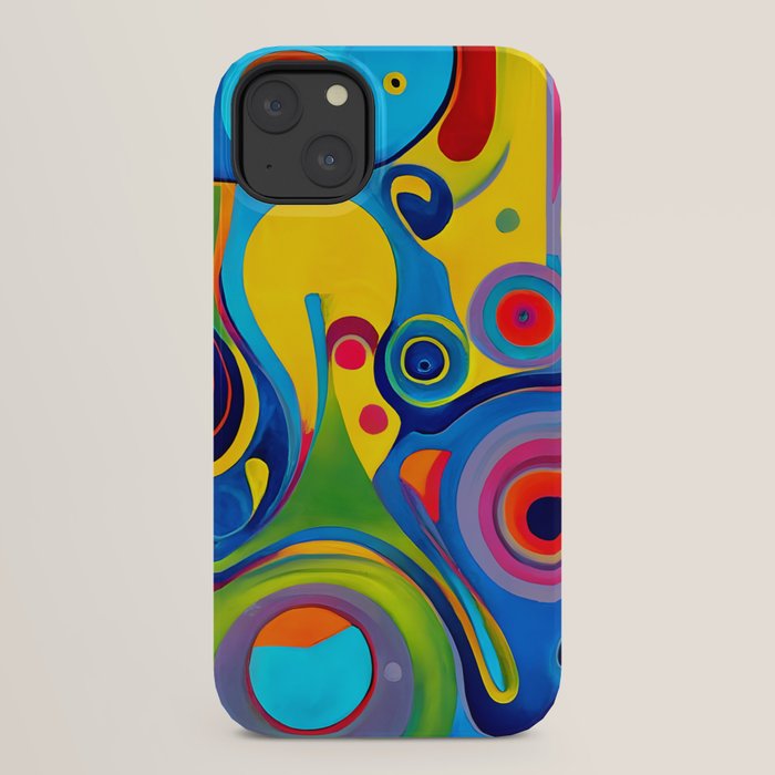 1960s Funky Psychedelic Abstract iPhone Case