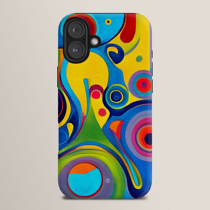 1960s Funky Psychedelic Abstract iPhone Case