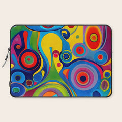1960s Funky Psychedelic Abstract Laptop Sleeve