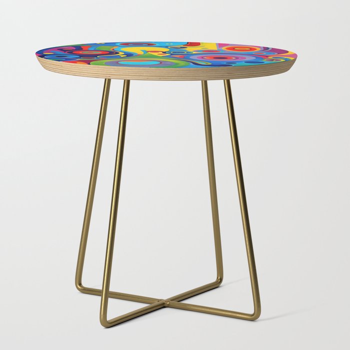 1960s Funky Psychedelic Abstract Side Table