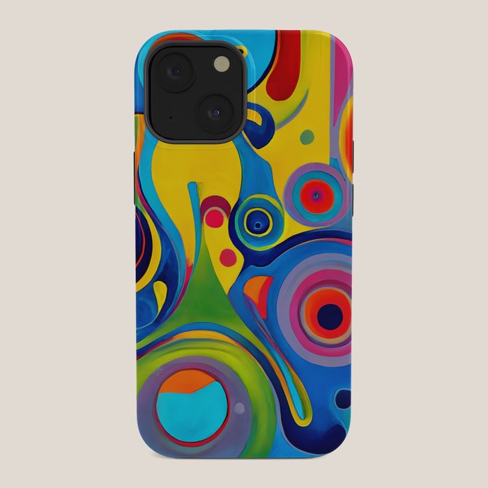 1960s Funky Psychedelic Abstract iPhone Case