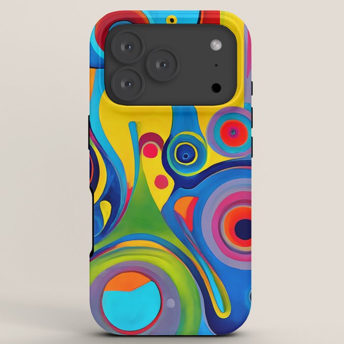1960s Funky Psychedelic Abstract iPhone Case