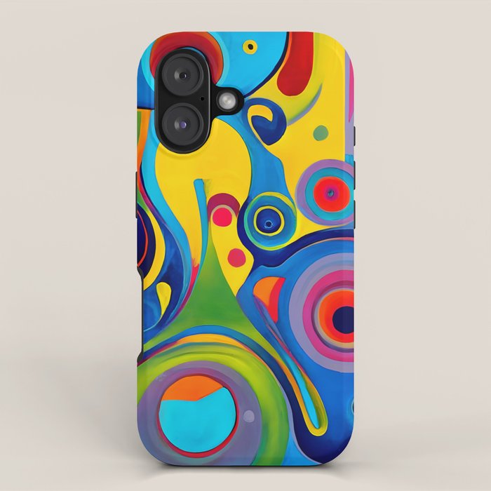 1960s Funky Psychedelic Abstract iPhone Case