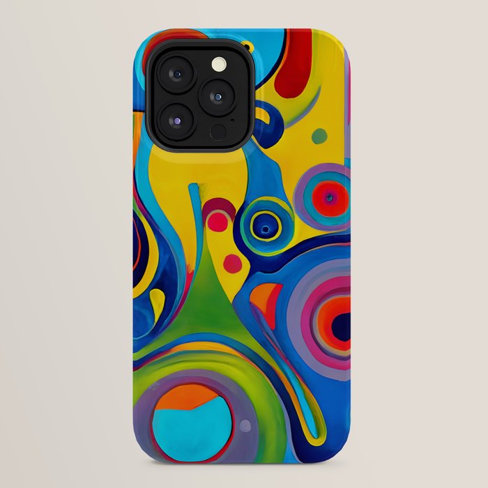 1960s Funky Psychedelic Abstract iPhone Case