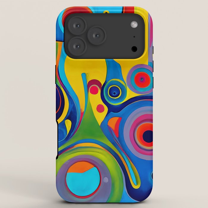 1960s Funky Psychedelic Abstract iPhone Case