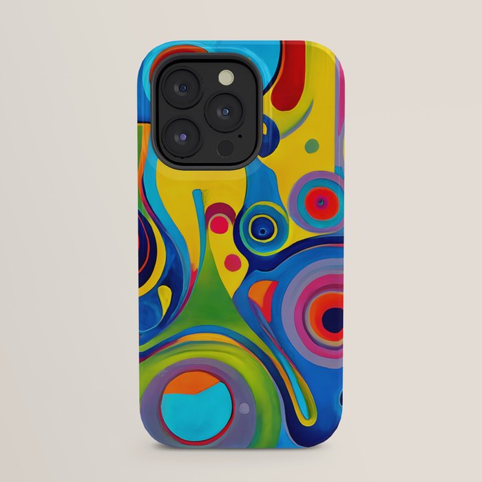 1960s Funky Psychedelic Abstract iPhone Case