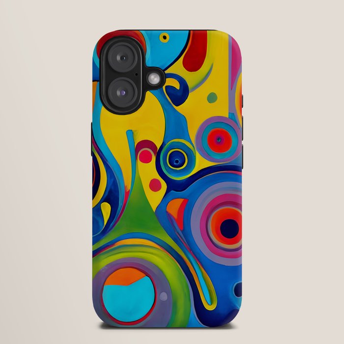 1960s Funky Psychedelic Abstract iPhone Case