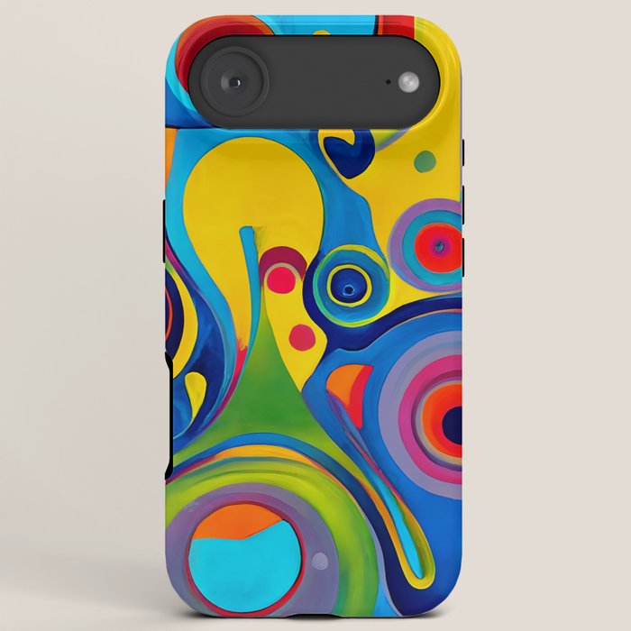 1960s Funky Psychedelic Abstract iPhone Case