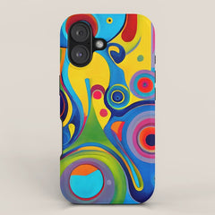 1960s Funky Psychedelic Abstract iPhone Case
