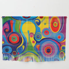 1960s Funky Psychedelic Abstract Wall Hanging