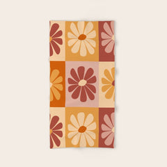 70's Daisy Bloom  Bath Towel