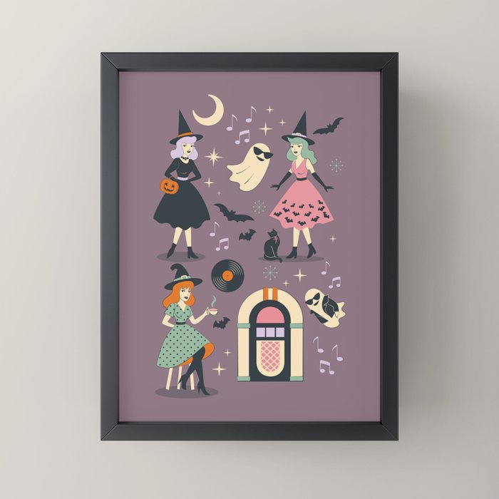 50s Witch Vibes Mini Art Print