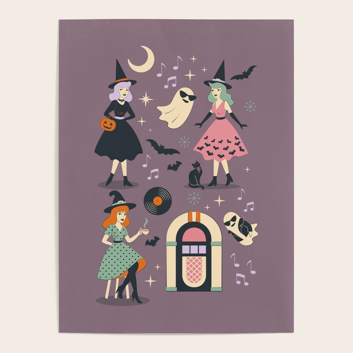 50s Witch Vibes Poster