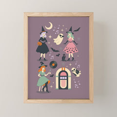 50s Witch Vibes Mini Art Print