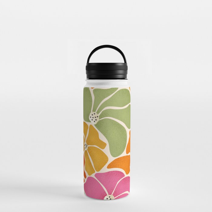 70's Florals Water Bottle