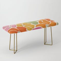 70's Florals Bench